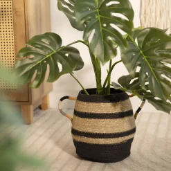 HOMLA Kosz Do Przechowywania Serren Z Kolorowymi Uchwytami 25X25X28 Cm