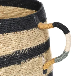 HOMLA Kosz Do Przechowywania Serren Z Kolorowymi Uchwytami 25X25X28 Cm