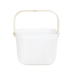 HOMLA Kosz Elijah Bialy 21X21X18Cm