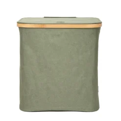 HOMLA Kosz Na Bielizne Nellie Zielony 40,5X33X42 Cm