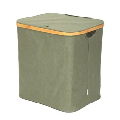 HOMLA Kosz Na Bielizne Nellie Zielony 40,5X33X42 Cm
