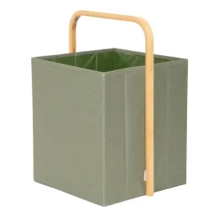 HOMLA Kosz Na Bielizne Nellie Zielony 36X32X50 Cm