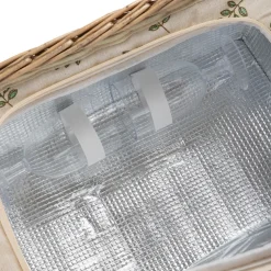 HOMLA Kosz Piknikowy Lorenzo Dla 2 Osob W Listki 38X26X18 Cm