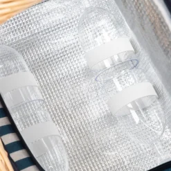 HOMLA Kosz Piknikowy Orlando Dla 4 Osob Z Mata Z Podwojna Klapa 40X28X20 Cm