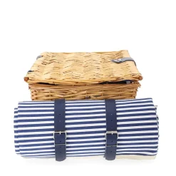 HOMLA Kosz Piknikowy Orlando Dla 4 Osob Z Mata 46X30X20 Cm