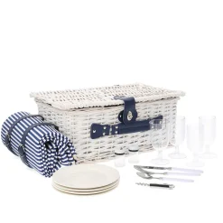 HOMLA Kosz Piknikowy Orlando Dla 4 Osob Z Mata 46X30X20 Cm