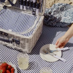 HOMLA Kosz Piknikowy Orlando Dla 4 Osob Z Mata 46X30X20 Cm