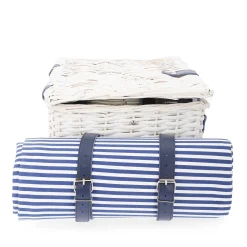 HOMLA Kosz Piknikowy Orlando Dla 4 Osob Z Mata 46X30X20 Cm