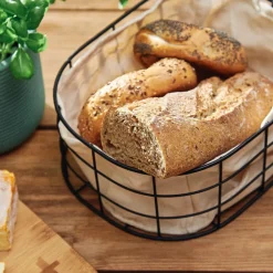 HOMLA Koszyk Duncan Czarny 25X20 Cm