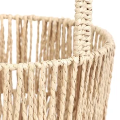 HOMLA Koszyk Viby Pleciony Z Raczka Ciemny 13X25 Cm