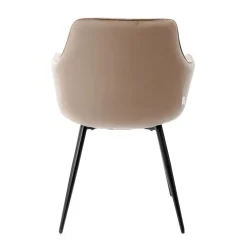 HOMLA Krzeslo Andre Welurowe Brazowe 56X61X86 Cm