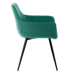 HOMLA Krzeslo Andre Welurowe Zielone 56X61X86 Cm