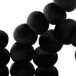 HOMLA Krzeslo Bubble Beam Welurowe Czarne Z Czarnymi Nogami 56,5X52X87 Cm