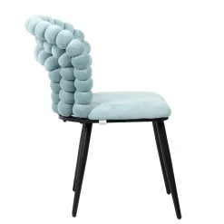 HOMLA Krzeslo Bubble Verse Welurowe Turkusowe 48X65X81 Cm