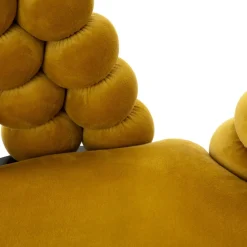 HOMLA Krzeslo Bubble Verse Welurowe Oliwkowe 48X65X81 Cm