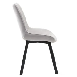 HOMLA Krzeslo Colin W Tkaninie Jasnoszare 53X61X88 Cm