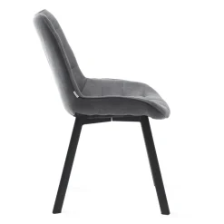 HOMLA Krzeslo Colin W Tkaninie Grafitowe 53X61X88 Cm