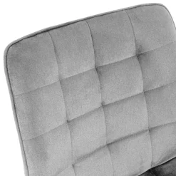 HOMLA Krzeslo Colin Welurowe Szare 53X61X88 Cm