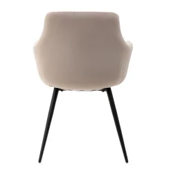 HOMLA Krzeslo Fellice Welurowe Bezowe 56X61X86 Cm