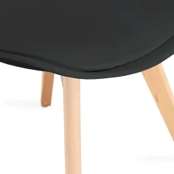 HOMLA Krzeslo Fisco Czarne 48X56X82 Cm