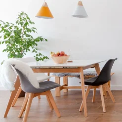 HOMLA Krzeslo Fisco Czarne 48X56X82 Cm