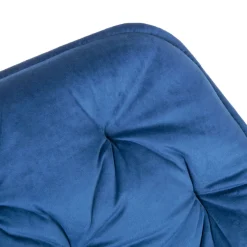 HOMLA Krzeslo Flossi Welurowe Granatowe 57X63X84 Cm