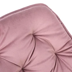 HOMLA Krzeslo Flossi Welurowe Rozowe 57X63X84 Cm