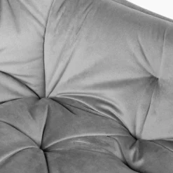 HOMLA Krzeslo Flossi Welurowe Szare 57X63X84 Cm