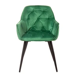 HOMLA Krzeslo Flossi Welurowe Zielone 57X63X84 Cm