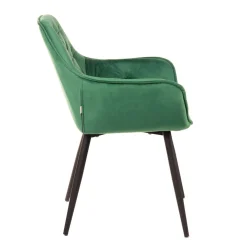 HOMLA Krzeslo Flossi Welurowe Zielone 57X63X84 Cm