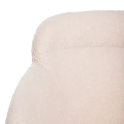 HOMLA Krzeslo Fluffy Bezowe W Tkaninie Teddy 57X60X78 Cm