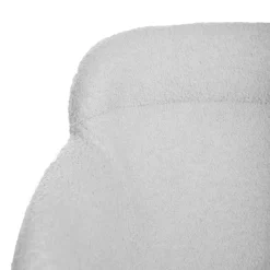 HOMLA Krzeslo Fluffy Szare W Tkaninie Teddy 57X60X78 Cm