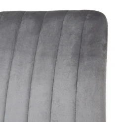 HOMLA Krzeslo Golick Welurowe Ciemnoszare 44X57X88 Cm