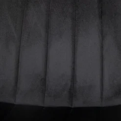 HOMLA Krzeslo Golick Welurowe Czarne 44X57X88 Cm