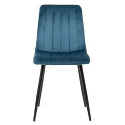 HOMLA Krzeslo Golick Welurowe Granatowe 44X57X88 Cm