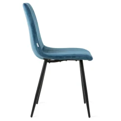 HOMLA Krzeslo Golick Welurowe Granatowe 44X57X88 Cm