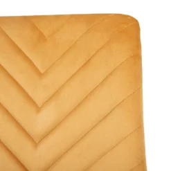 HOMLA Krzeslo Gunhild Welurowe Musztardowe 44X57X88 Cm