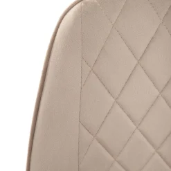 HOMLA Krzeslo Laurent Obrotowe Welurowe Czarne 54X55X85 Cm, Sh: 50Cm