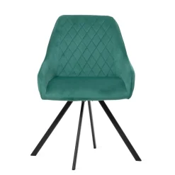 HOMLA Krzeslo Laurent Obrotowe Czarne 54X55X85 Cm, Sh: 50Cm