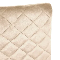 HOMLA Krzeslo Logan Welurowe Bezowe 44X44X92 Cm