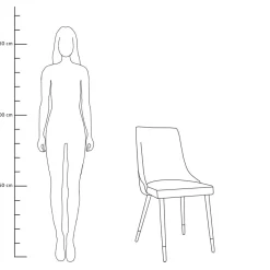 HOMLA Krzeslo Logan Welurowe Zielone 44X44X92 Cm