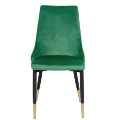 HOMLA Krzeslo Logan Welurowe Zielone 44X44X92 Cm
