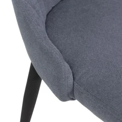 HOMLA Krzeslo Louis Grafitowe 44X59X88 Cm