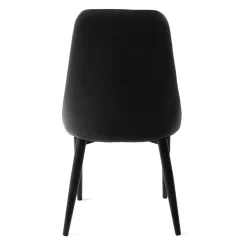 HOMLA Krzeslo Louis Quilter Welurowe Czarne 44X59X88 Cm