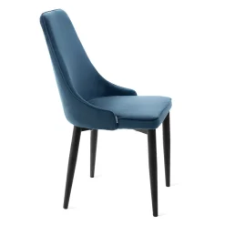 HOMLA Krzeslo Louis Ribbon Welurowe E 44X59X88 Cm