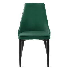 HOMLA Krzeslo Louis Ribbon Welurowe Zielone 44X59X88 Cm