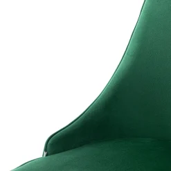 HOMLA Krzeslo Louis Ribbon Welurowe Zielone 44X59X88 Cm