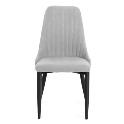 HOMLA Krzeslo Louis W Tkaninie Jasnoszare 44X59X88 Cm