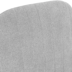 HOMLA Krzeslo Louis W Tkaninie Jasnoszare 44X59X88 Cm