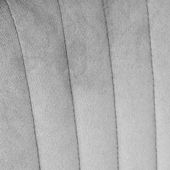 HOMLA Krzeslo Louis Welurowe Szare 44X59X88 Cm